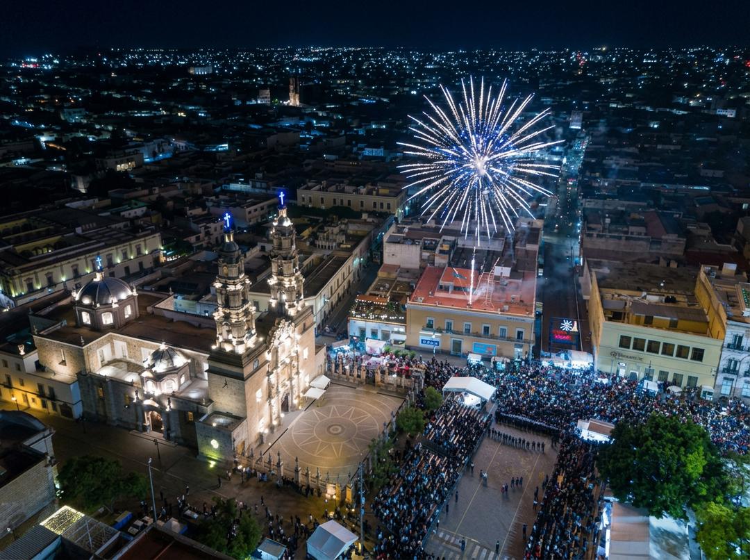 Procesión de la Virgen de la Asunción en Aguascalientes
